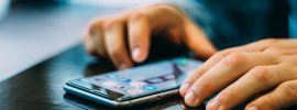 smartphone in action